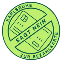 Nein zur Bezahlkarte Karlsruhe Logo